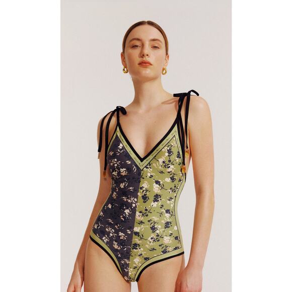 Visual Mood Reversible One Piece Swimsuit Women’s Small NWT – - Picture 2 of 16